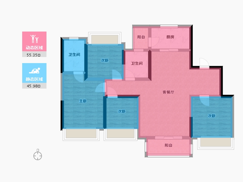 四川省-广元市-锦绣华庭-120.00-户型库-动静分区