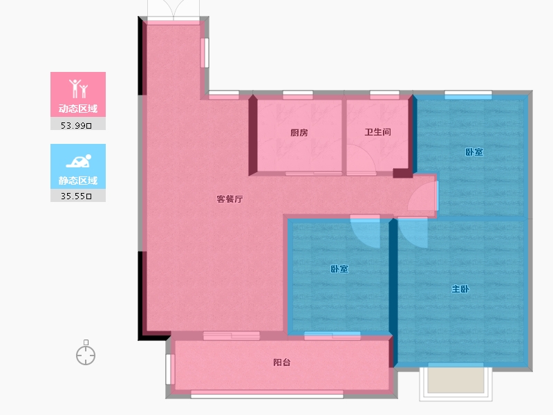 贵州省-遵义市-荣光未来城-80.00-户型库-动静分区