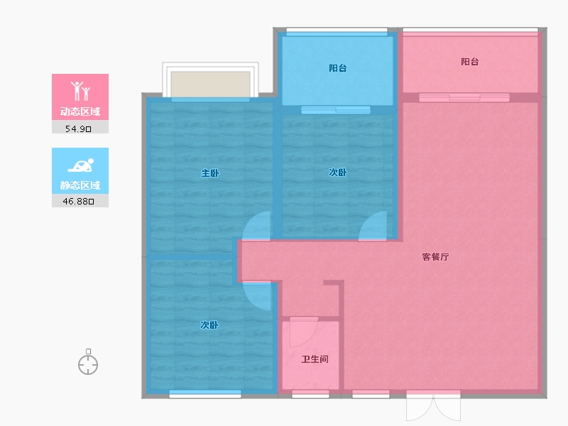 山西省-阳泉市-益智·岭秀华庭-90.00-户型库-动静分区