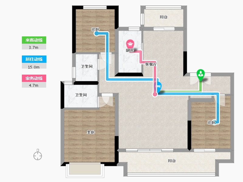 河南省-济源市-建业世和府-110.00-户型库-动静线