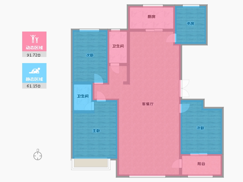 山东省-滨州市-祥和里小区-153.00-户型库-动静分区