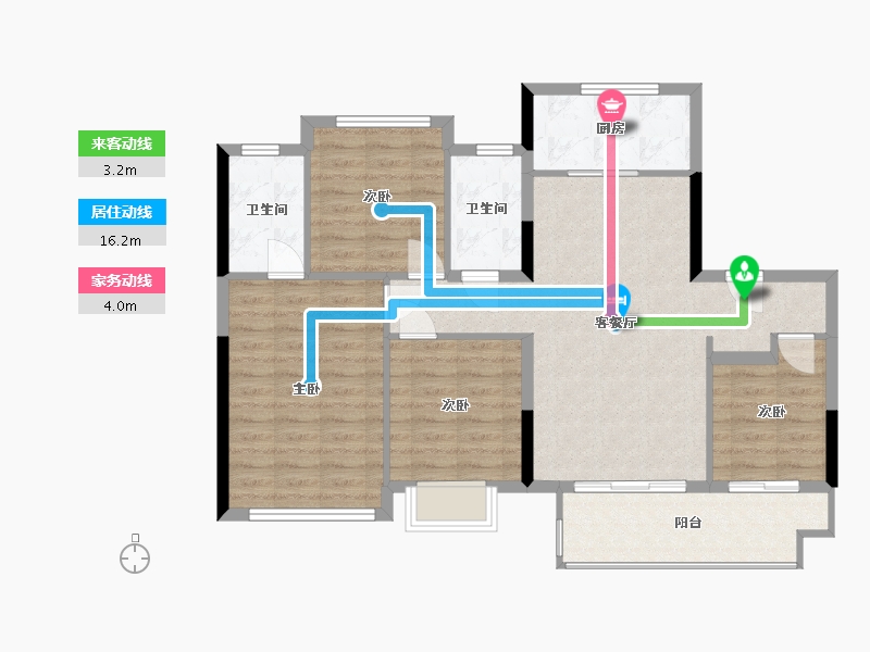 四川省-成都市-天府领地城-95.29-户型库-动静线