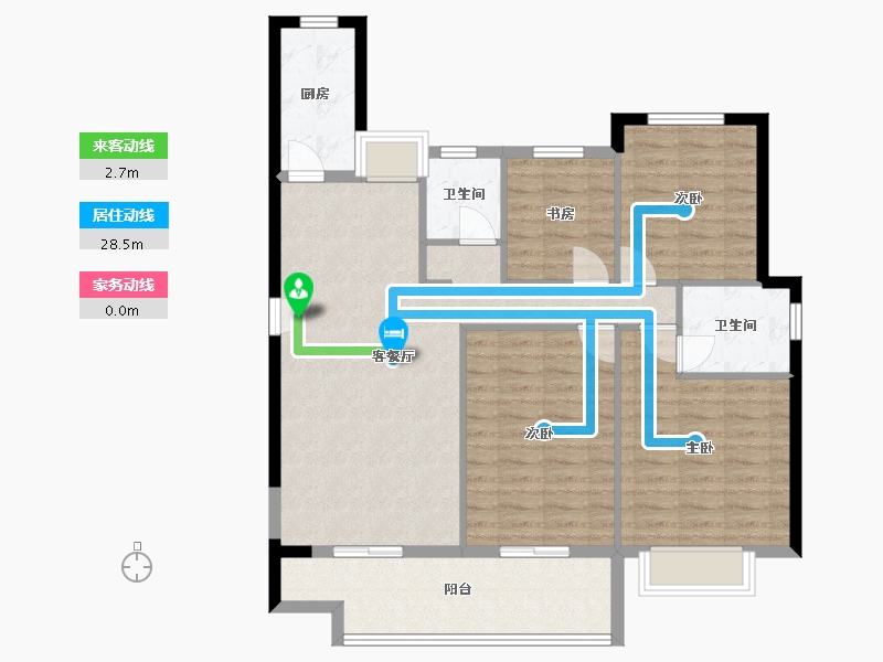 福建省-莆田市-凯天青山城-103.00-户型库-动静线