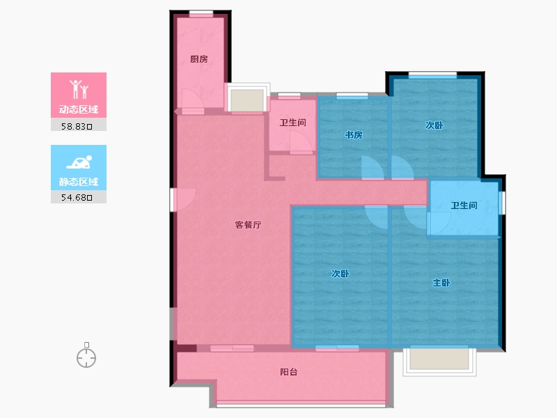 福建省-莆田市-凯天青山城-103.00-户型库-动静分区