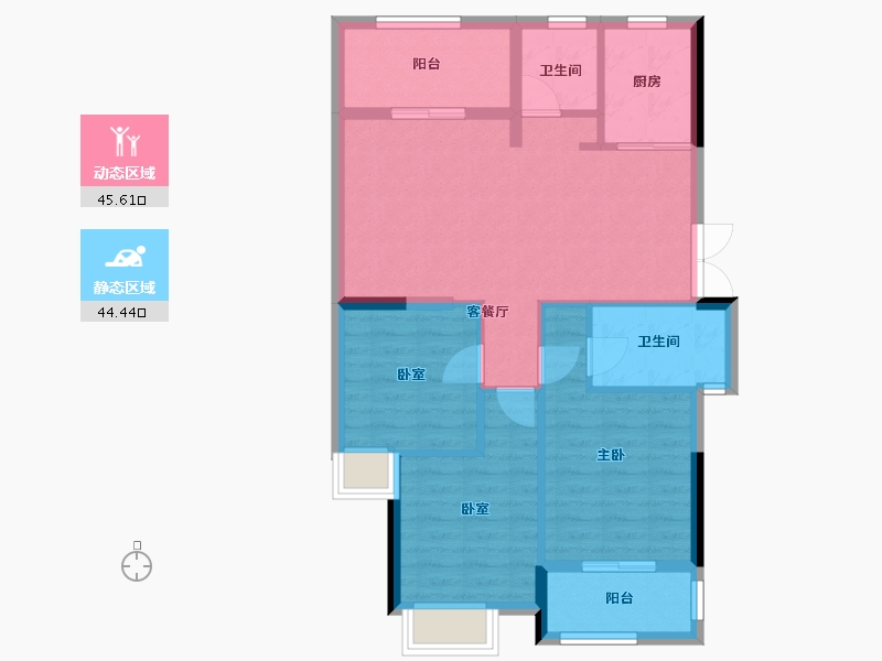 福建省-南平市-建发悦城-81.36-户型库-动静分区