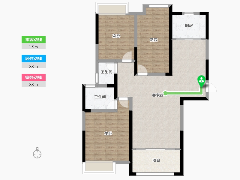 湖南省-湘潭市-天元广场-116.00-户型库-动静线