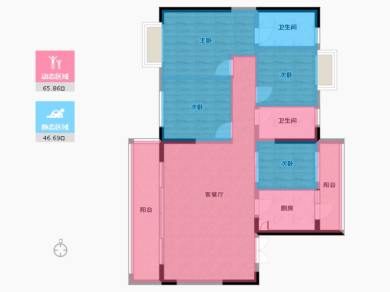 云南省-昆明市-万辉星城-120.00-户型库-动静分区