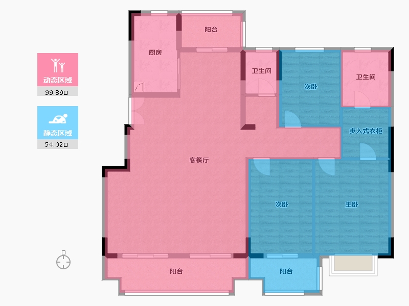 江苏省-泰州市-水岸康城-140.00-户型库-动静分区