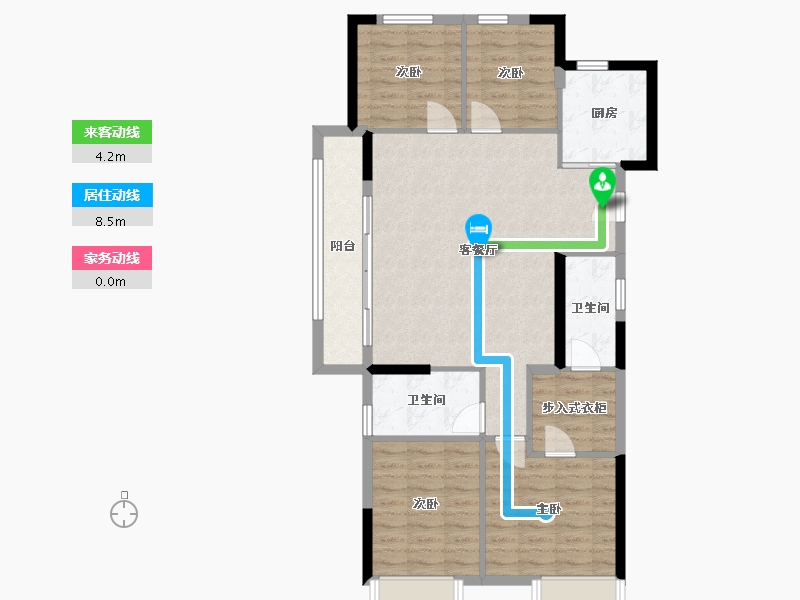 浙江省-绍兴市-碧桂园珺悦-102.24-户型库-动静线