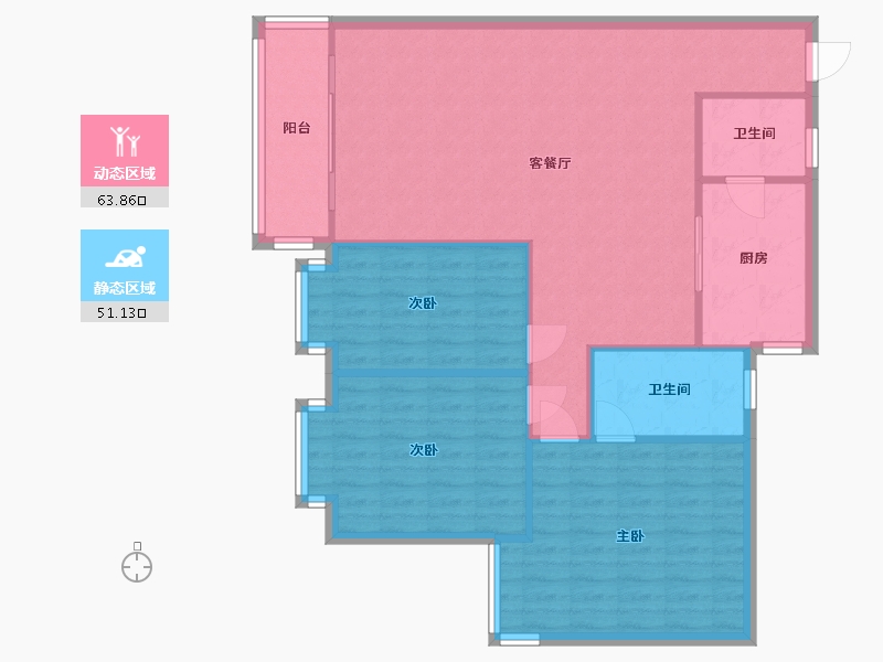 广东省-广州市-朗陶居-103.00-户型库-动静分区