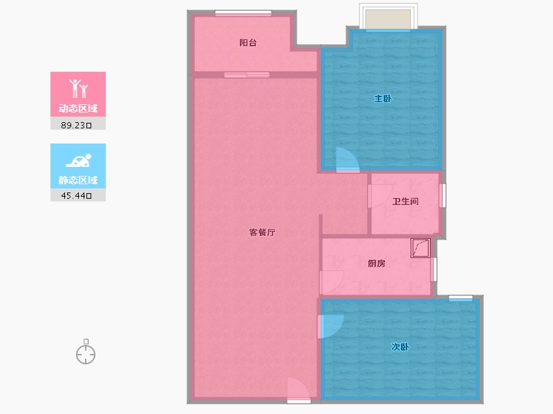 河北省-保定市-华海小区-123.00-户型库-动静分区