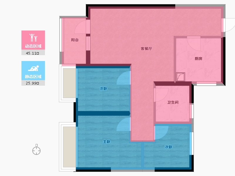 河南省-濮阳市-建业新城-81.00-户型库-动静分区