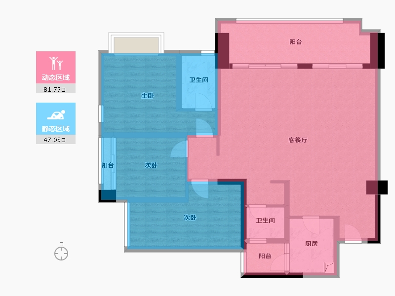 贵州省-贵阳市-万科公园-5号-120.00-户型库-动静分区