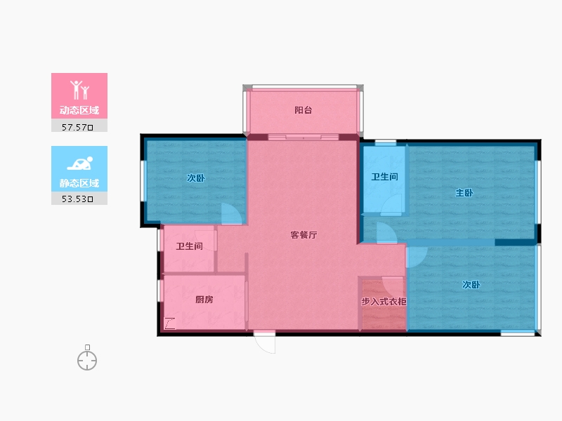 浙江省-绍兴市-碧桂园天玺湾-99.96-户型库-动静分区