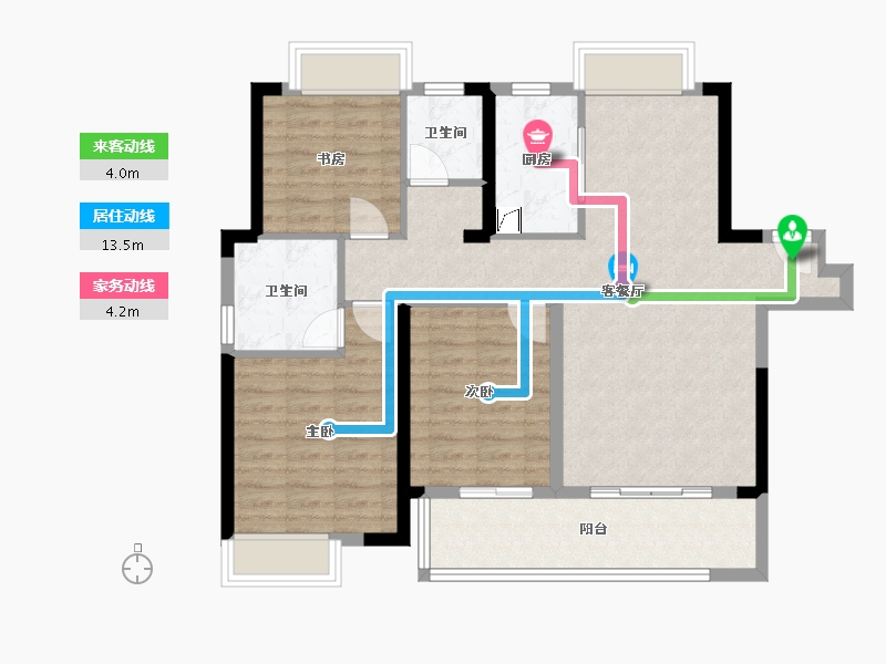 江西省-九江市-赣电荣府-92.00-户型库-动静线