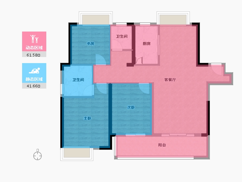 江西省-九江市-赣电荣府-92.00-户型库-动静分区