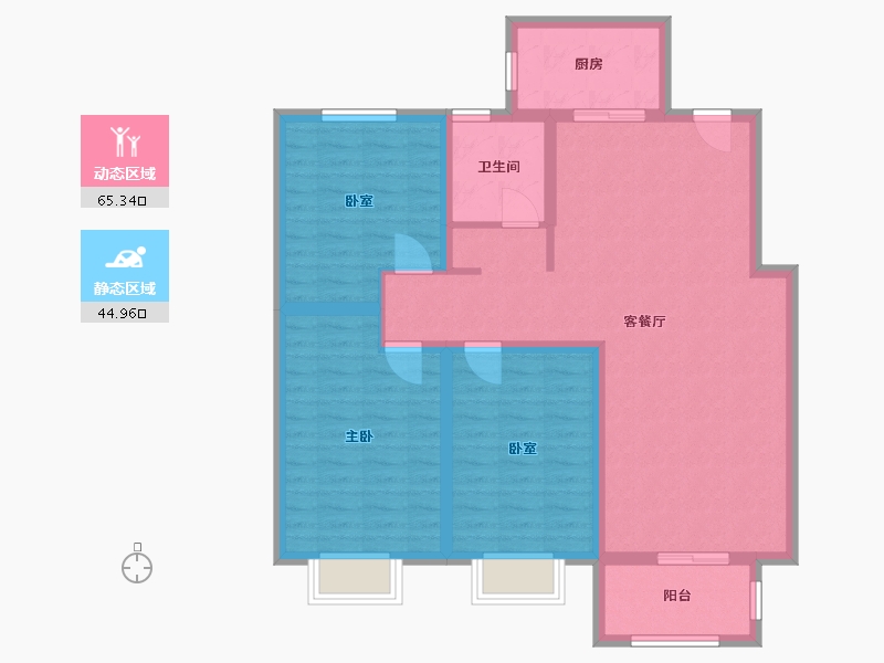 河南省-郑州市-浩创梧桐郡-99.00-户型库-动静分区