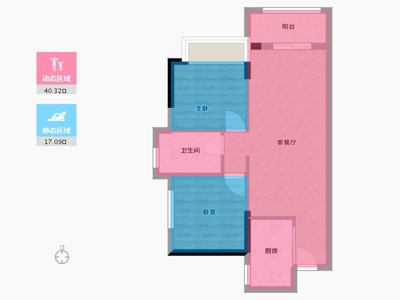 广东省-佛山市-辉逸云庭-52.16-户型库-动静分区