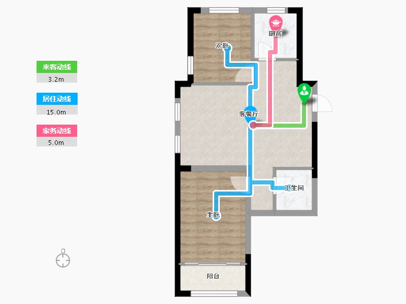 吉林省-长春市-德辉首府-65.00-户型库-动静线