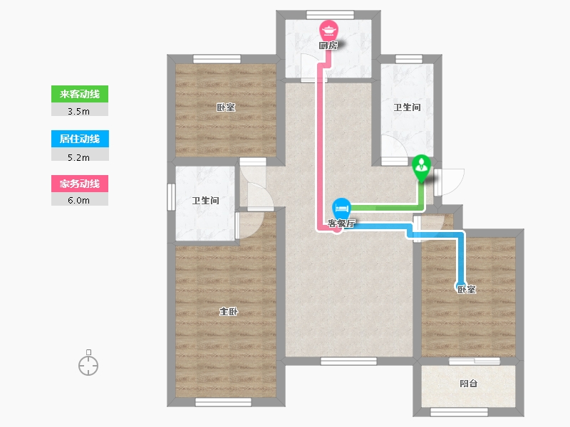 河北省-衡水市-孔雀城-112.90-户型库-动静线