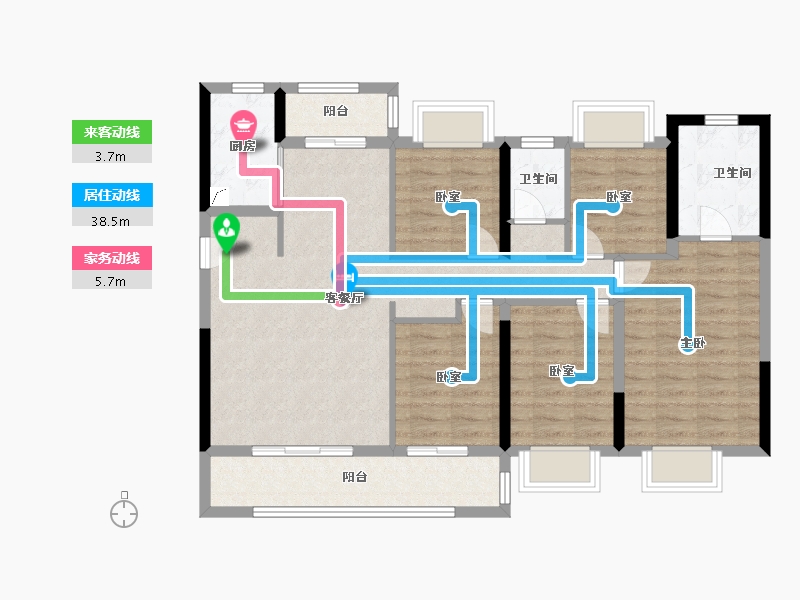 福建省-龙岩市-建发泱著-98.00-户型库-动静线