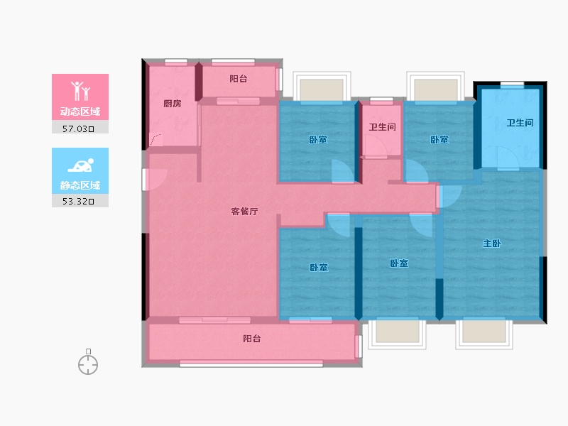 福建省-龙岩市-建发泱著-98.00-户型库-动静分区