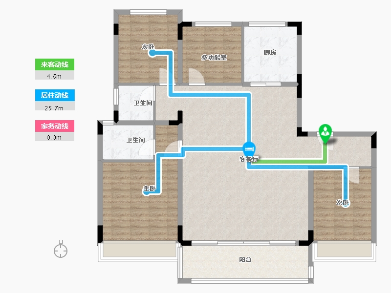 河南省-驻马店市-碧桂园天御府-96.00-户型库-动静线