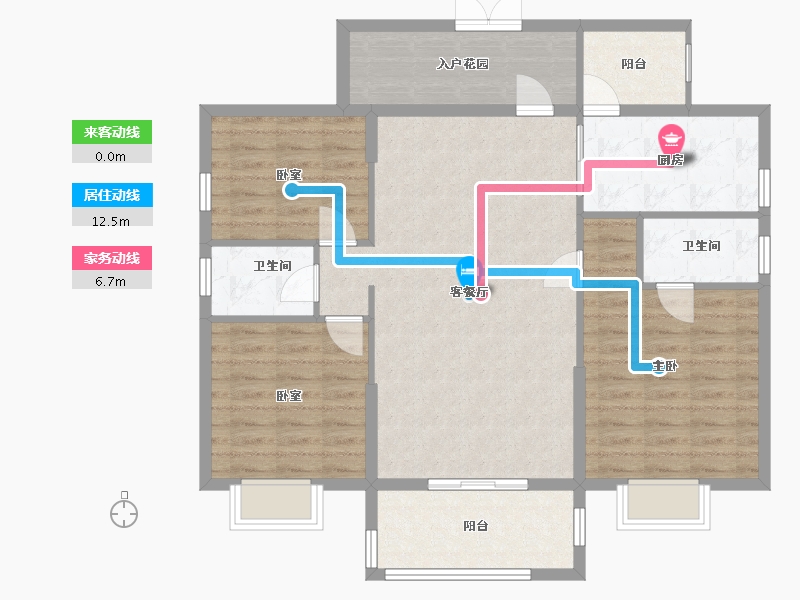 广东省-汕尾市-锦绣华府-101.00-户型库-动静线