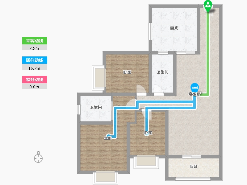 四川省-凉山彝族自治州-华源印象-105.00-户型库-动静线