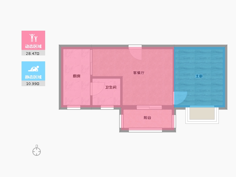 湖南省-长沙市-标志浪漫满屋-36.34-户型库-动静分区