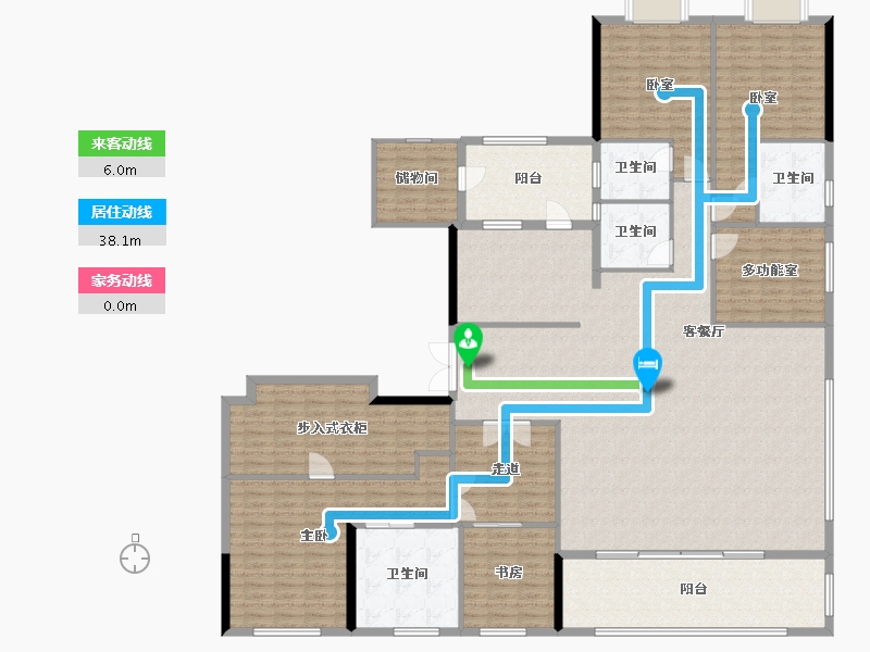 重庆-重庆市-香港置地公园大道-253.00-户型库-动静线