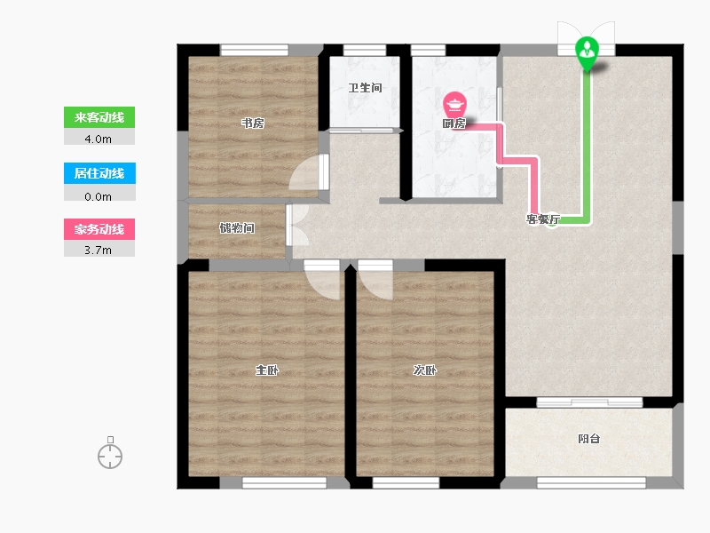 江苏省-宿迁市-格林上郡御苑-93.00-户型库-动静线