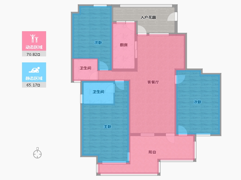 山东省-日照市-御景东方-131.80-户型库-动静分区