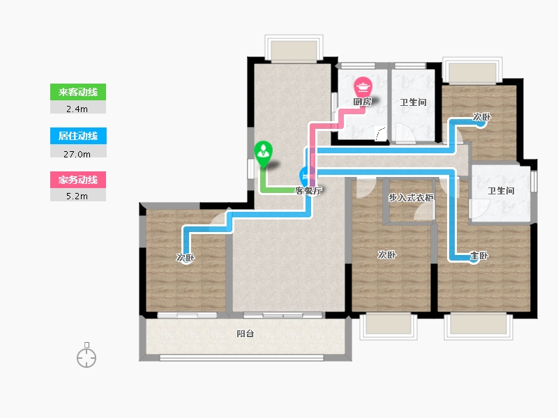 福建省-莆田市-融创兰溪雅筑-118.00-户型库-动静线