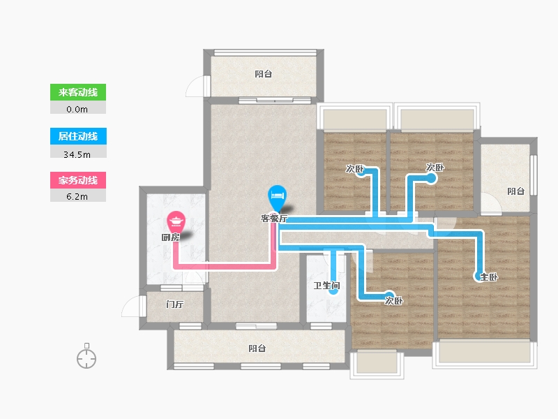 江苏省-连云港市-保利海上五月花-105.00-户型库-动静线