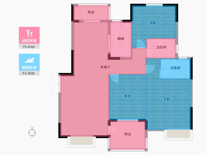 吉林省-长春市-恒大净月公馆-156.00-户型库-动静分区