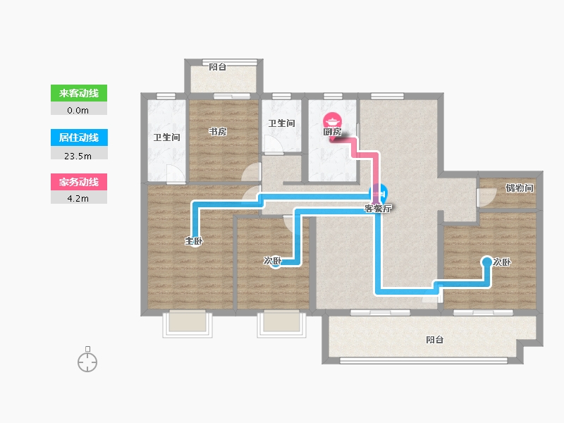 江苏省-南通市-阳光城西欧文澜府-121.00-户型库-动静线