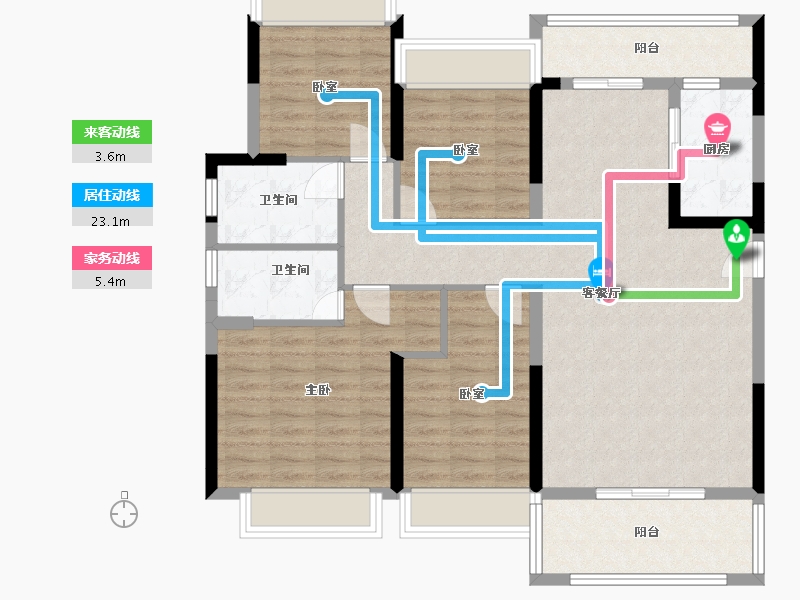 广东省-梅州市-邻里L区-101.00-户型库-动静线