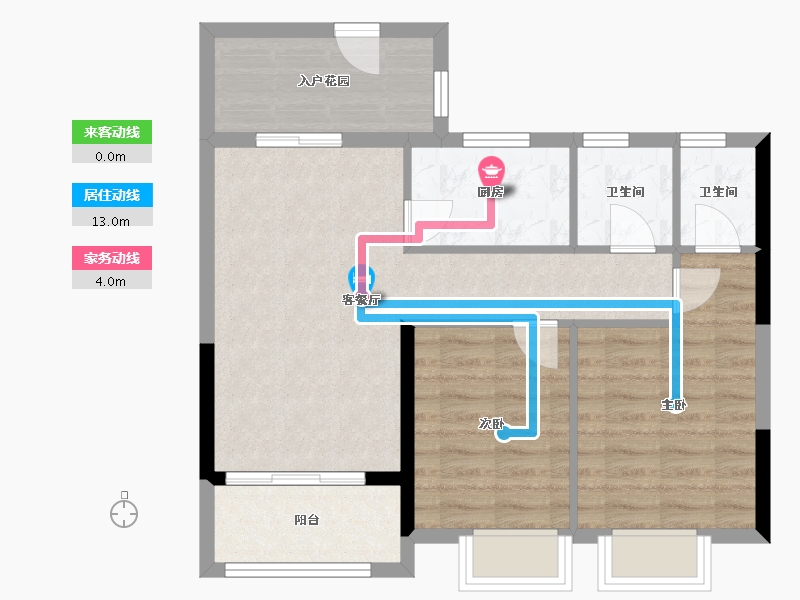 广西壮族自治区-钦州市-宁越东园-62.00-户型库-动静线