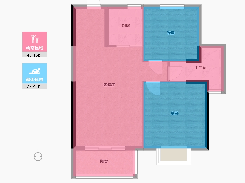 广西壮族自治区-北海市-公园1号-98.00-户型库-动静分区