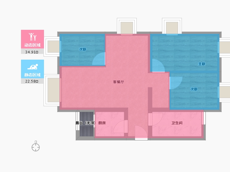 香港特别行政区-沙田区-0-645.00-户型库-动静分区