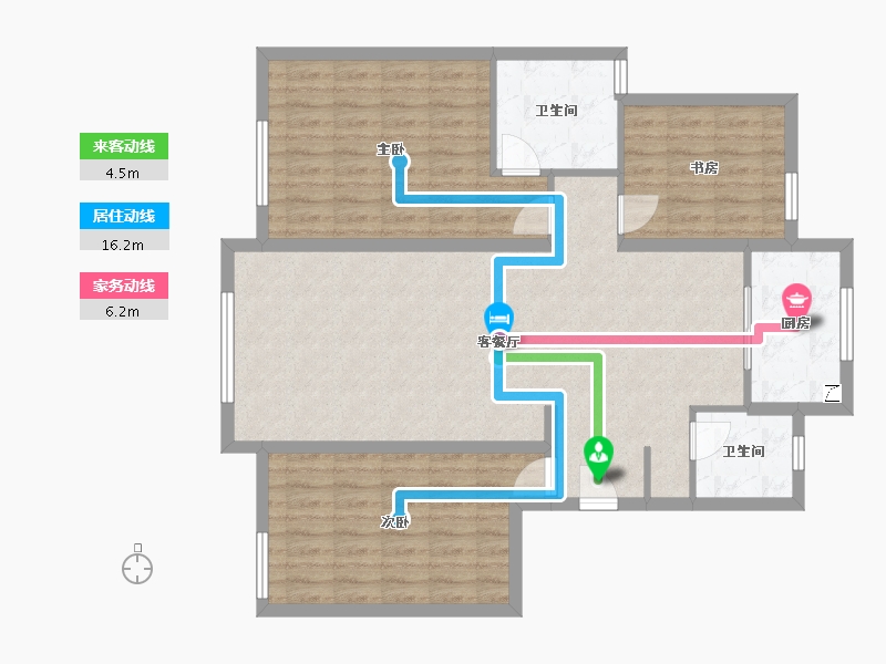 广西壮族自治区-南宁市-紫泉嘉苑-134.00-户型库-动静线