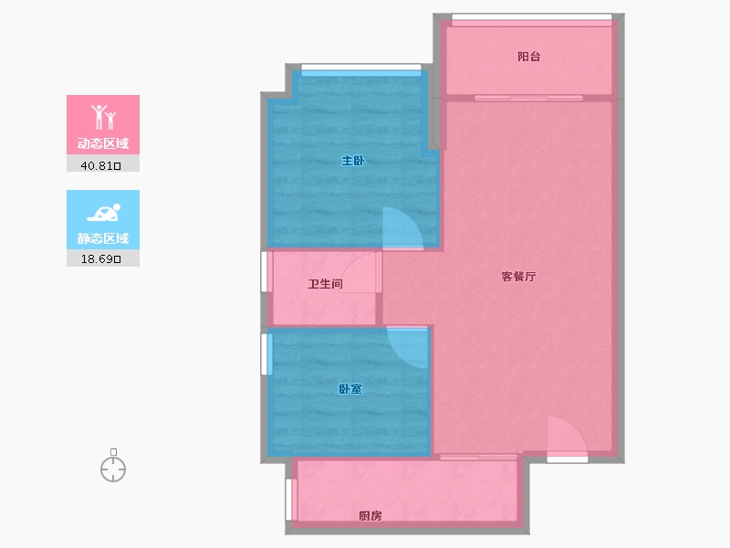 广东省-广州市-顺欣广场-58.69-户型库-动静分区