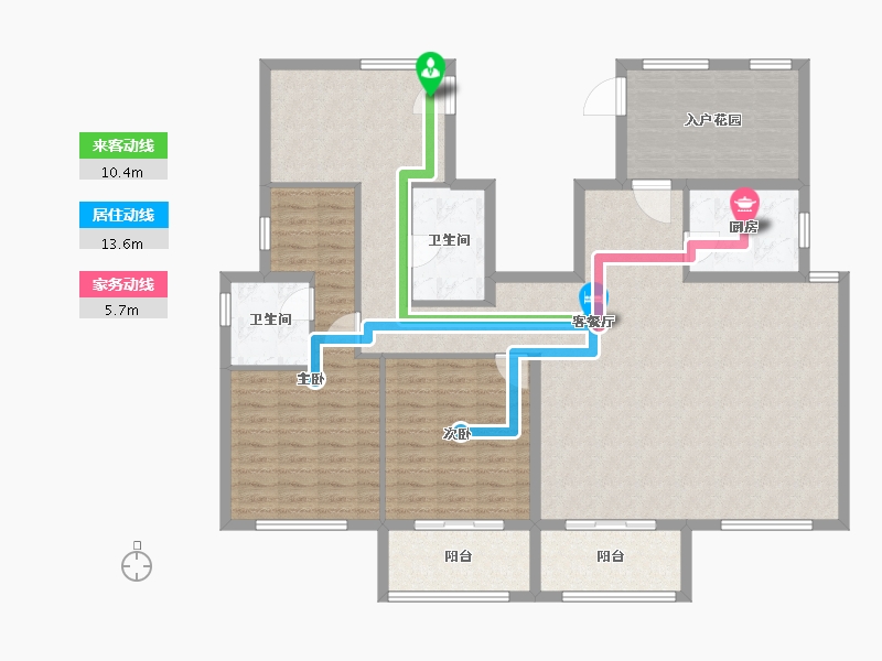 河北省-廊坊市-文创园二期-137.50-户型库-动静线