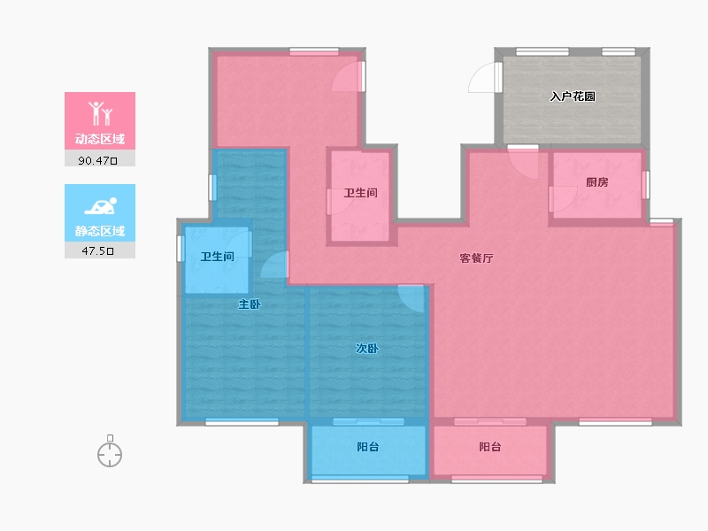 河北省-廊坊市-文创园二期-137.50-户型库-动静分区