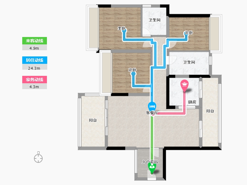 四川省-宜宾市-翡翠城-110.00-户型库-动静线