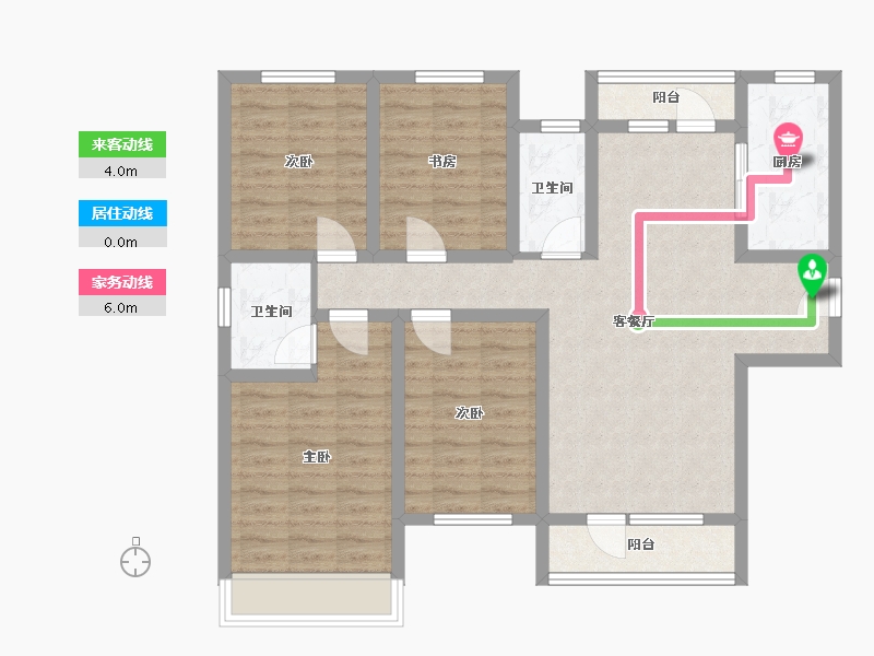 河北省-邢台市-中鼎理想城-99.21-户型库-动静线