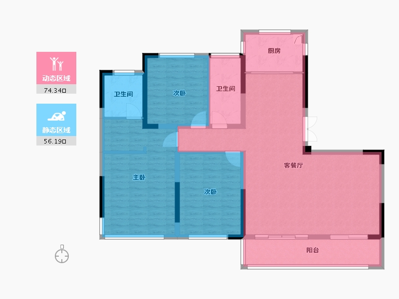 浙江省-绍兴市-金辰-118.00-户型库-动静分区