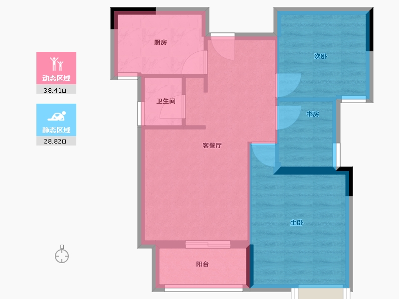 福建省-三明市-万家财富广场-60.00-户型库-动静分区