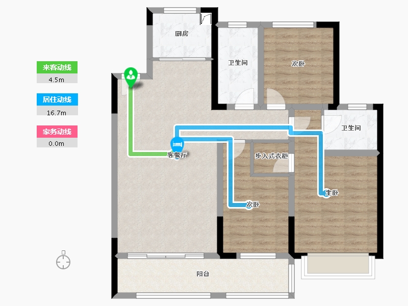 山东省-潍坊市-康河嘉里-99.00-户型库-动静线